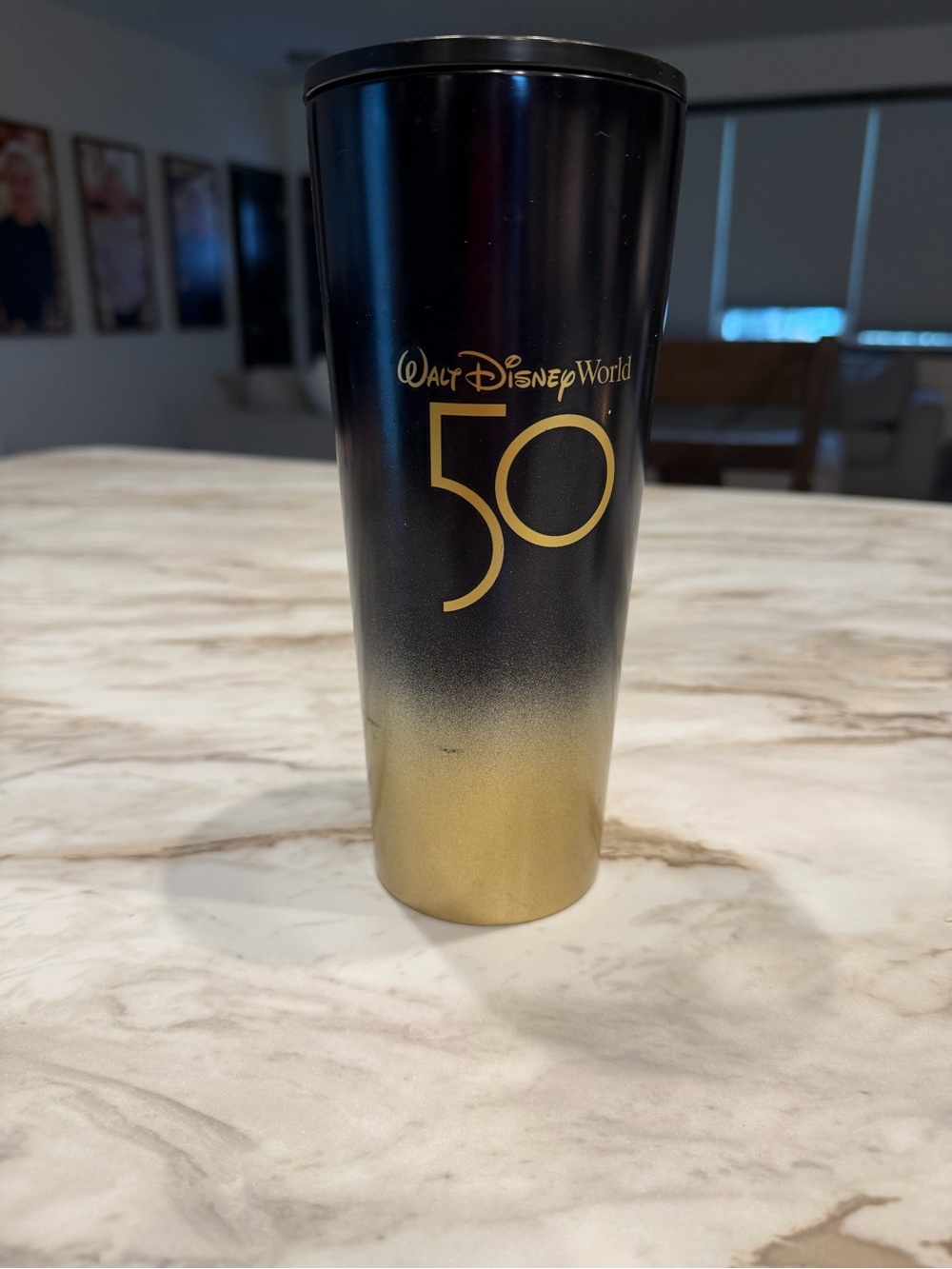 Starbucks Black and Gold 50th Anniversary Travel Tumbler